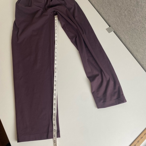 Halara Pants Womens Small Purple High Waisted Flare Pleated Pockets Workwear EUC - Picture 8 of 10